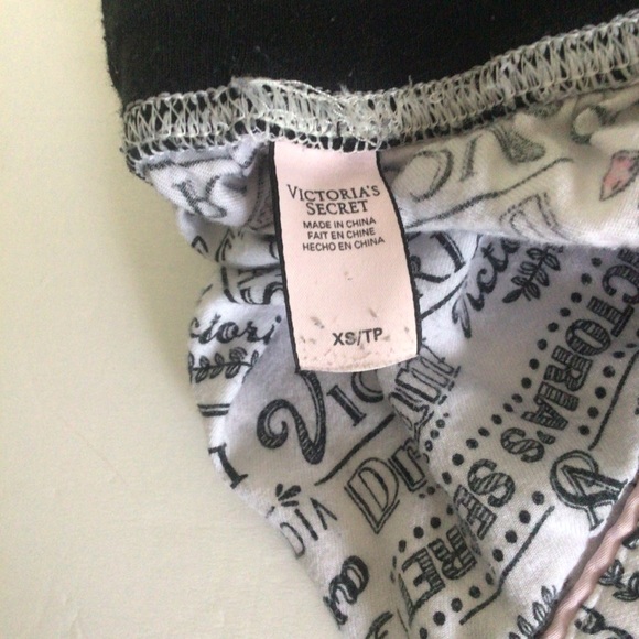 VICTORIAS SECRET COTTON MODAL GRAPHIC SAYINGS SLEEP PAJAMA PANTS XS - Picture 8 of 14